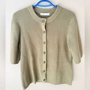 OAK + FORT Sage Green Women's Cardigan